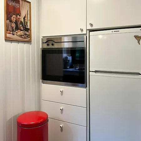 Retro Charm In Red In Lovely Surroundings